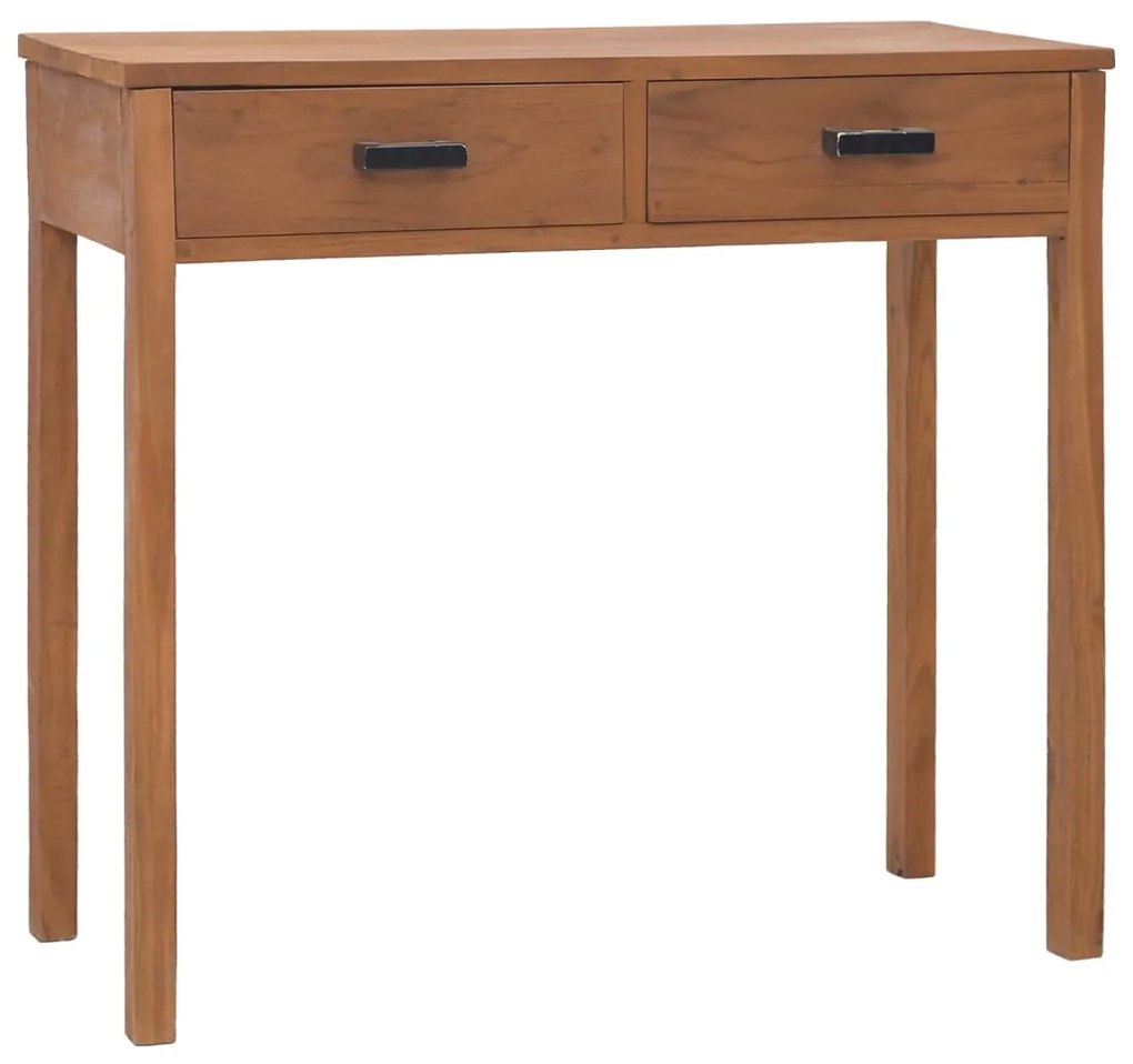 vidaXL Secretária de escritório 81x40x75 madeira de teca maciça