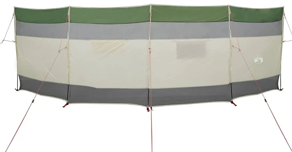 Corta-vento de campismo 510x153 cm impermeável verde