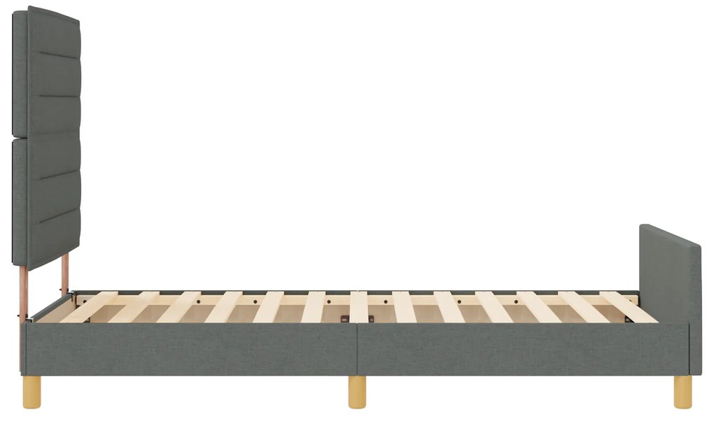 Cama vidaXL Cinza Escuro 80x200 cm em Tecido