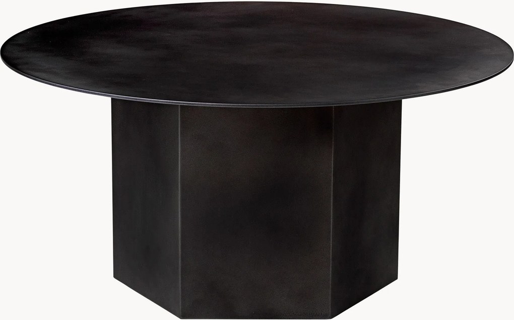 Mesa de centro redonda em travertino Epic