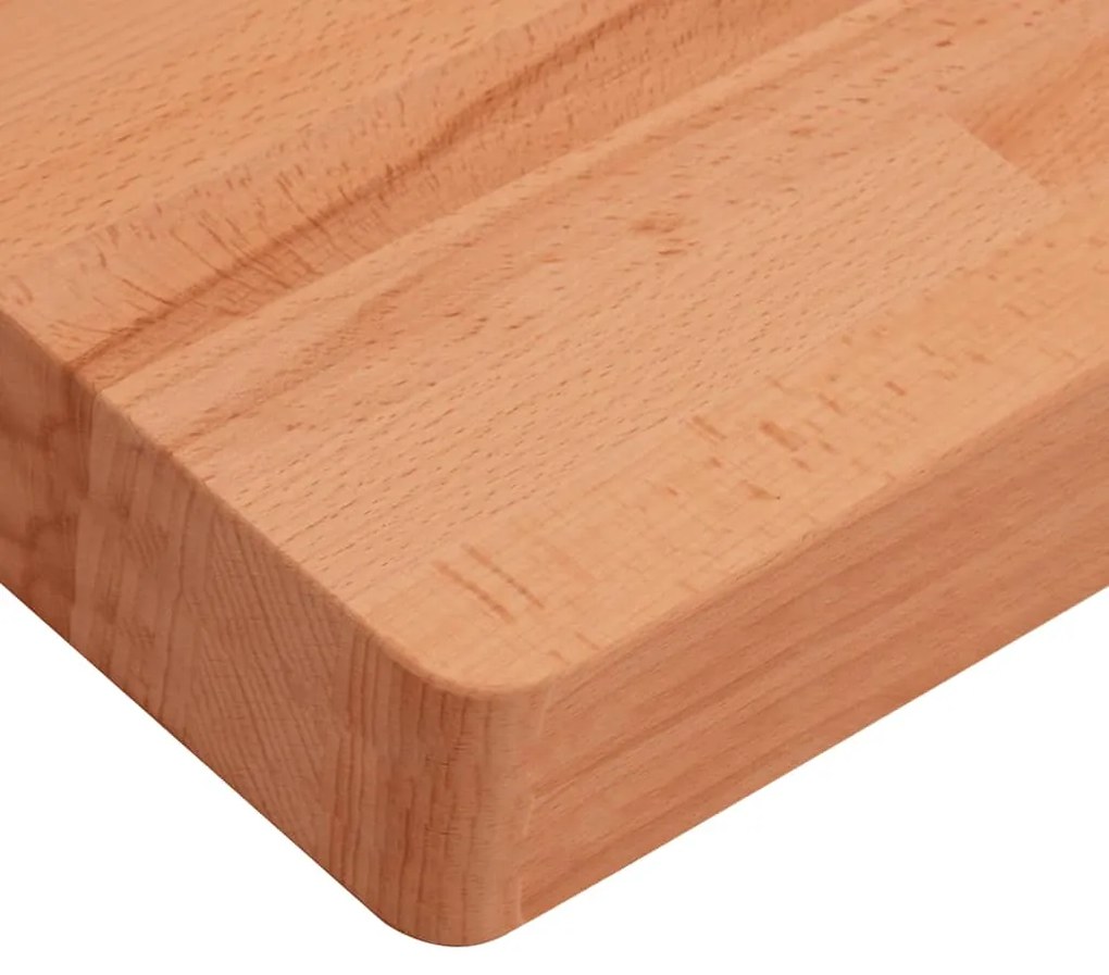 Bancada para casa de banho 80x40x4 cm madeira de faia maciça