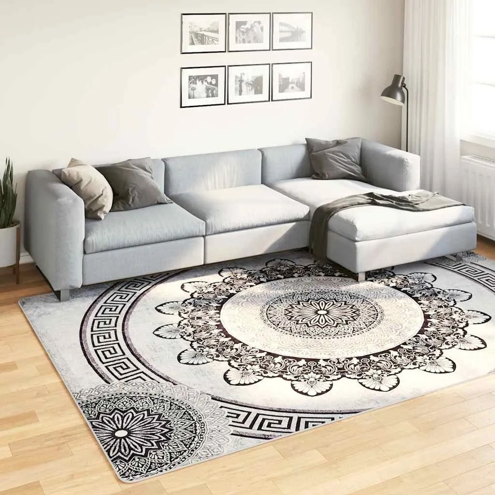 Tapete lavável antiderrapante 190x300 cm multicor
