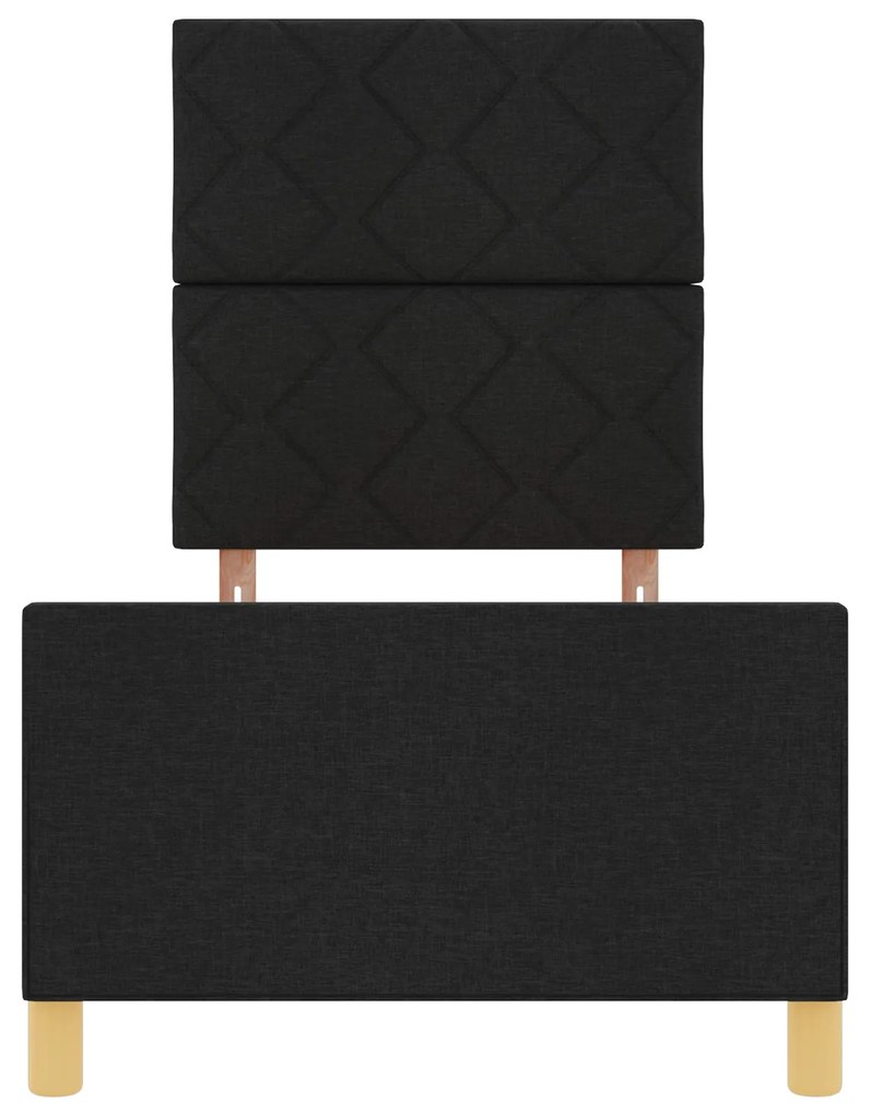 Cama vidaXL Preta 80x200 cm em Tecido