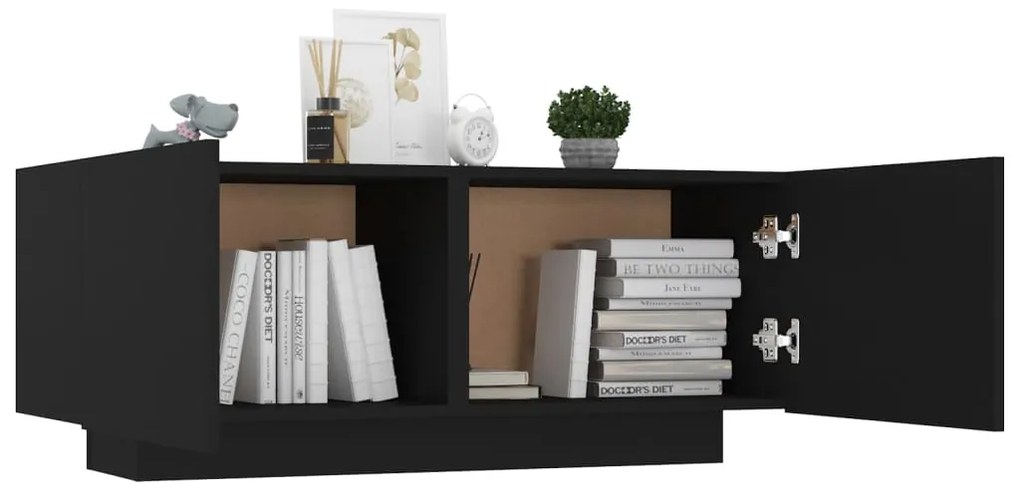 Mesa de cabeceira 100x35x40 cm derivados de madeira preto