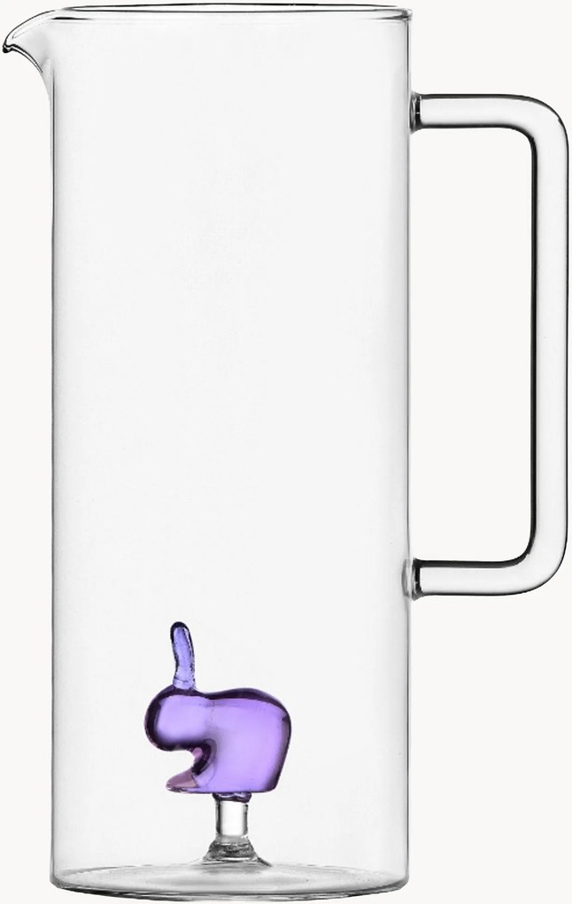 Jarro artesanal em vidro borossilicato Rabbit, 1,1 L