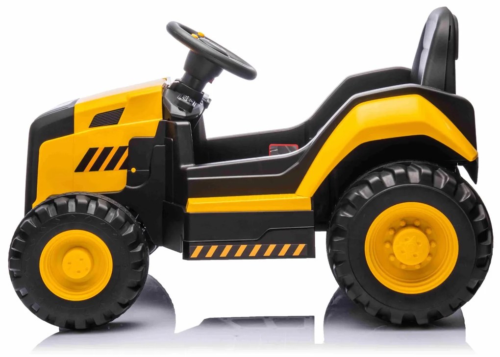 Escavadora eléctrica Caterpillar Crianças 12V Com licença, assento individual, entrada USB no leitor de MP3, tração traseira com 2 motores de 30 W e b