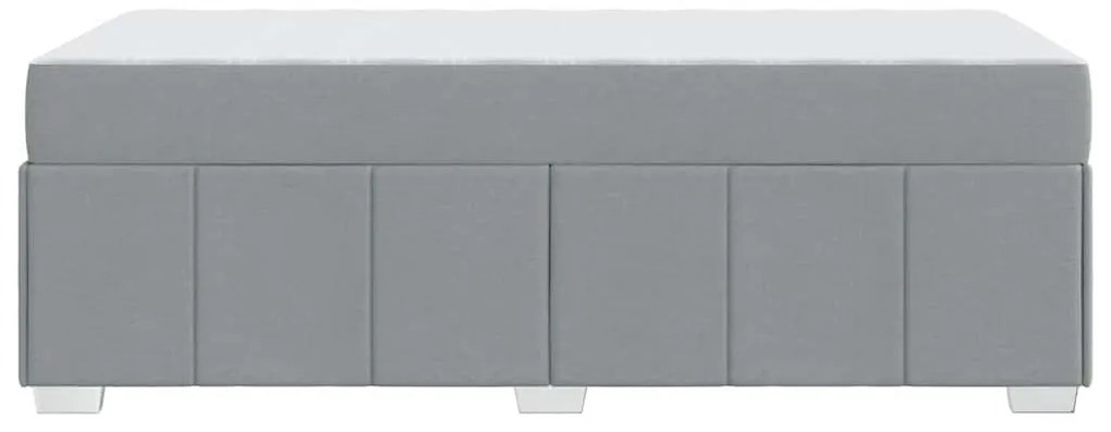 Estrutura da Cama Cinzento-claro 90 x 200 cm tecido