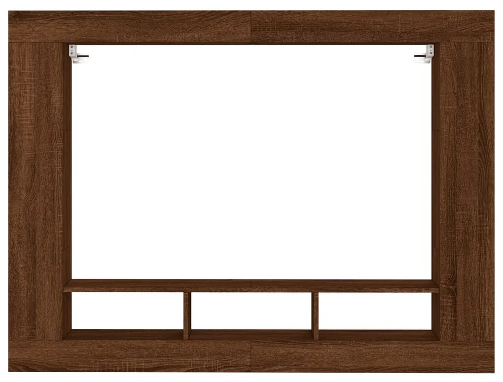 Móvel de TV 152x22x113cm derivados de madeira carvalho castanho