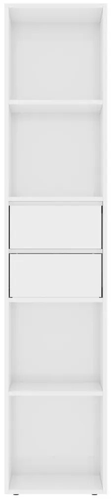 Estante 36x30x171 cm derivados de madeira branco brilhante