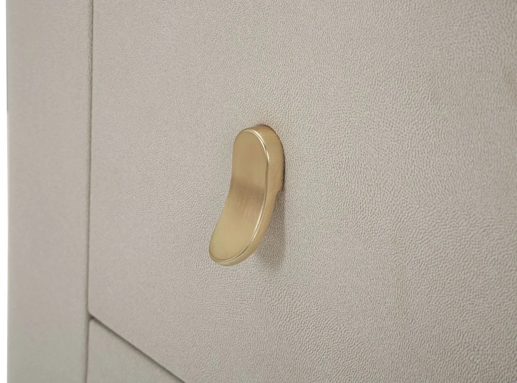 MESA DE CABECEIRA BEAUTY 60X40X47 CM CREME E DOURADO