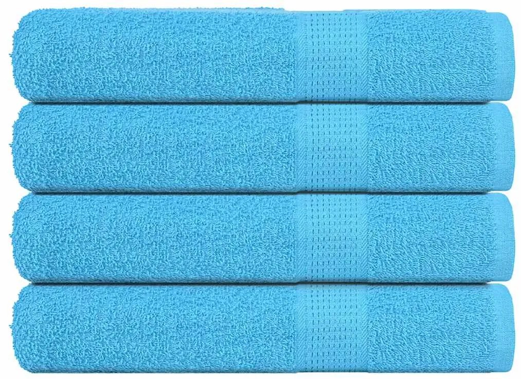 vidaXL Toalhas de sauna FROGN 4 pcs 80x200 cm 360 g/m² turquesa