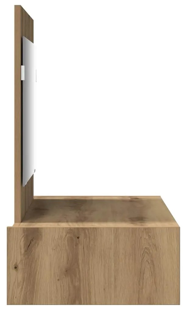 Mesa de Maquilhagem Suspensa Carvalho Artesanal 83x40x70 cm