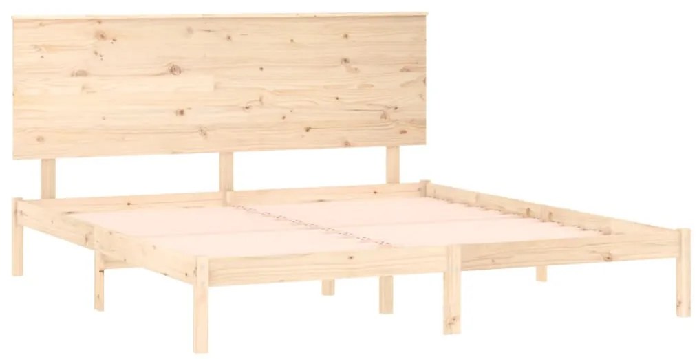 Cama sem colchão 160x200 cm madeira de pinho maciça