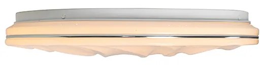 Luminária de teto branco 38 cm incl. LED com controle remoto - Damla Moderno