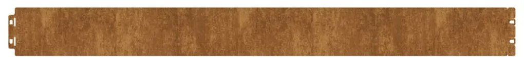 Bordas de relvado 10 pcs 10x103 cm aço corten flexível
