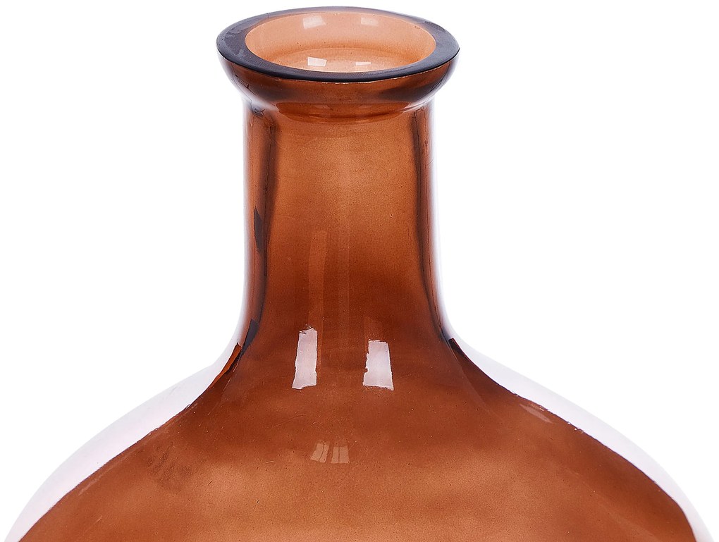 Vidro Jarro decorativo 51 Castanho DALCHINI Beliani