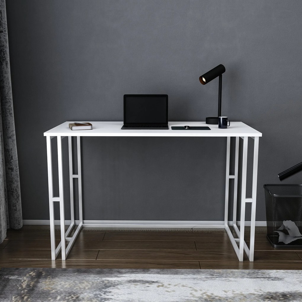 Secretária Kane – Branco – 120 cm x 60 cm x 74,8 cm