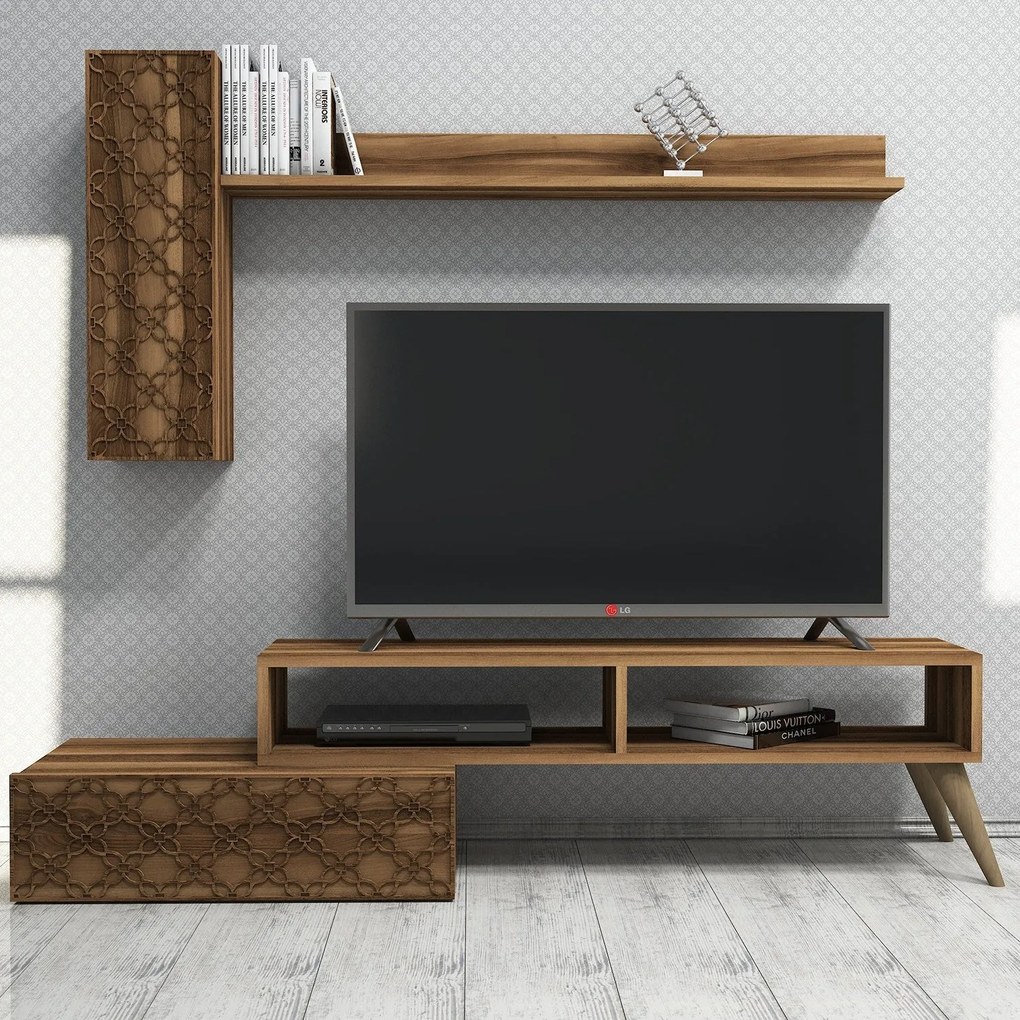 Unidade de TV Planet – Nogueira – 150 x 37,8 x 37,2 cm