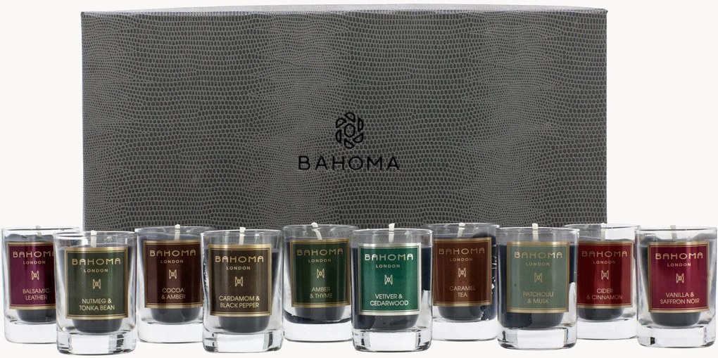 Mini velas artesanais Discovery em caixa de presente, conjunto de 10