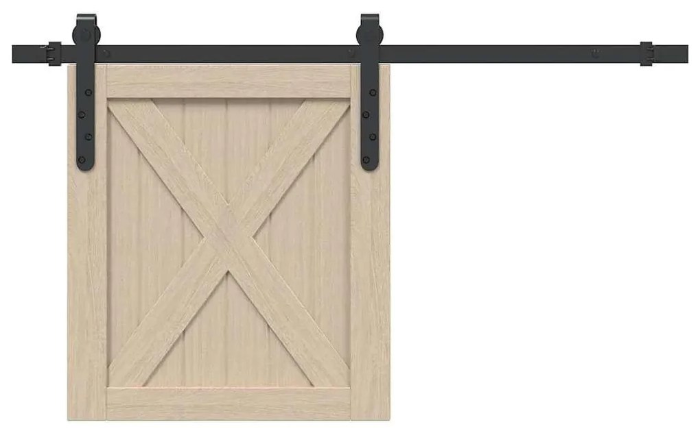 vidaXL Kit para armário deslizante aço carbono 91 cm