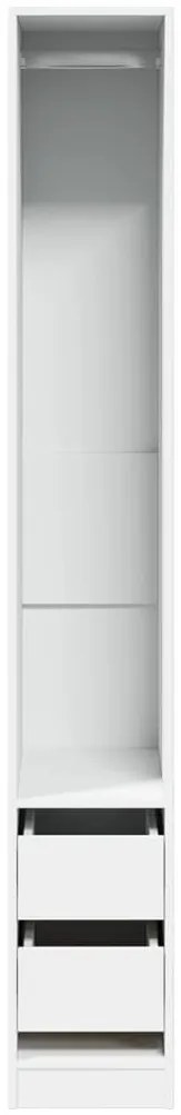 Roupeiro 30x50x200 cm derivados de madeira branco