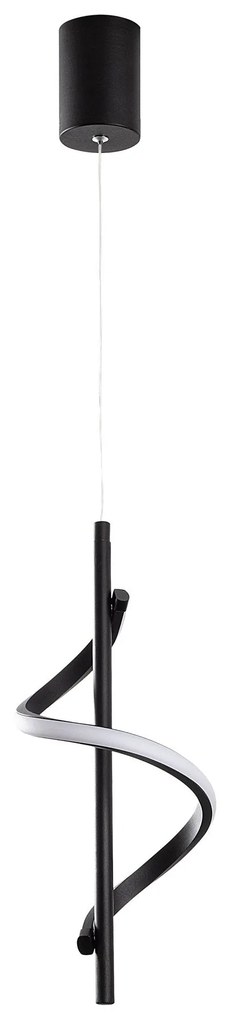 Candeeiro de Teto Likma – Preto – 16x50-100x16 cm