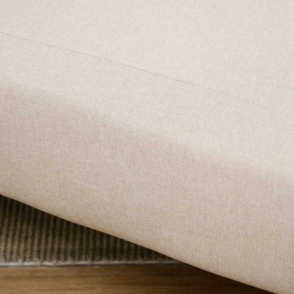 Sofá-cama estofado individual com almofada acolchoada e encosto ajustá