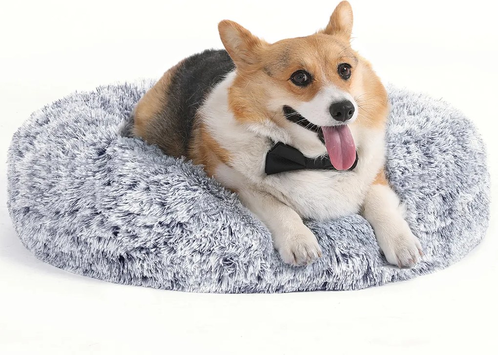 Cama para cães 70 x 20 cm (Ø x A) cinzenta