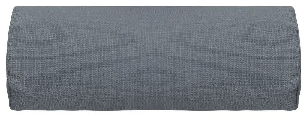 Encosto cabeça cadeira de pátio 40x7,5x15 cm textilene cinza