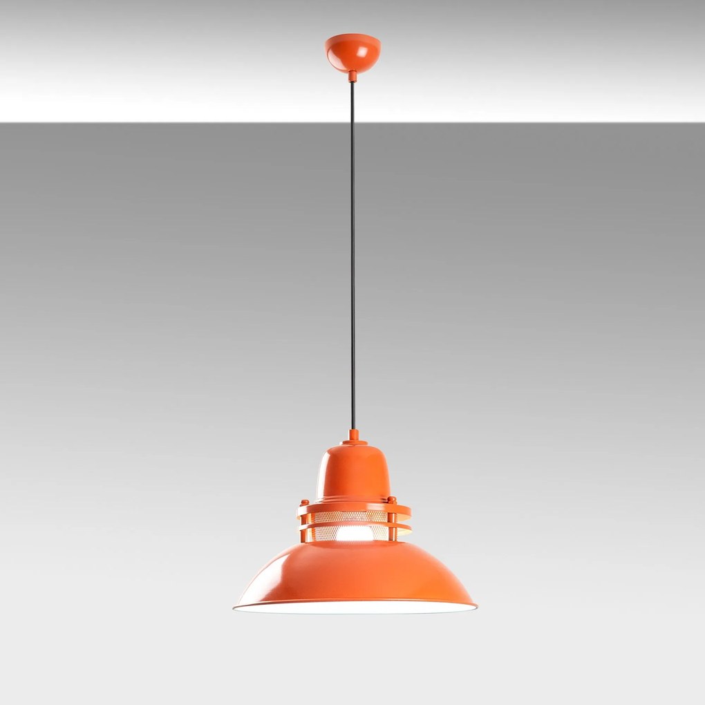 Candeeiro de Teto Tibet – Laranja – Ø34 x 27 cm