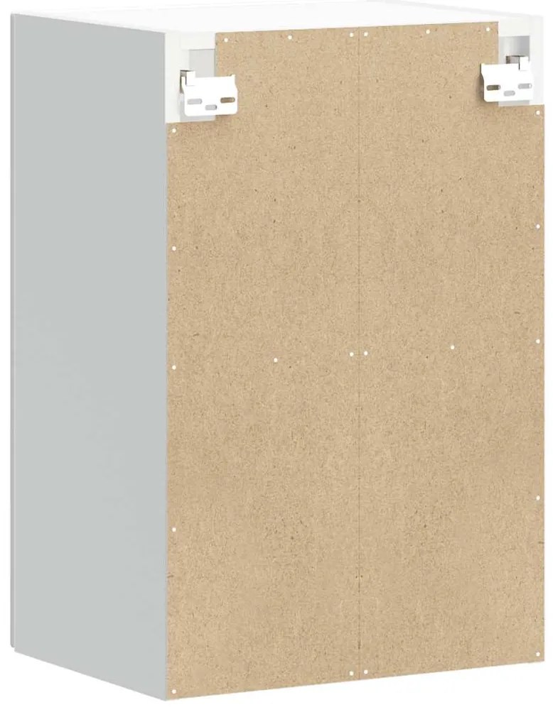 Armário de parede cozinha porta vidro Lucca branco brilhante