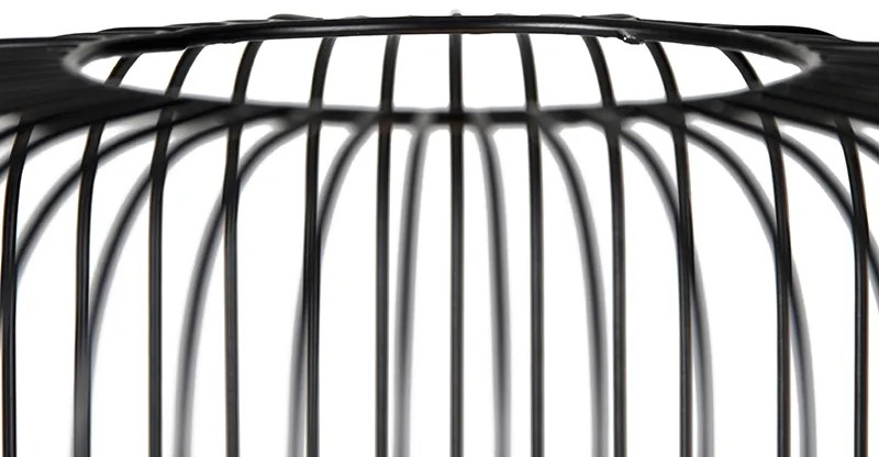 Candeeiro de pé design preto com dourado - Mayelle Moderno
