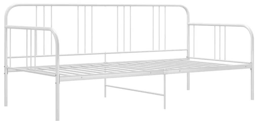 Sofá-cama 90x200 cm metal branco