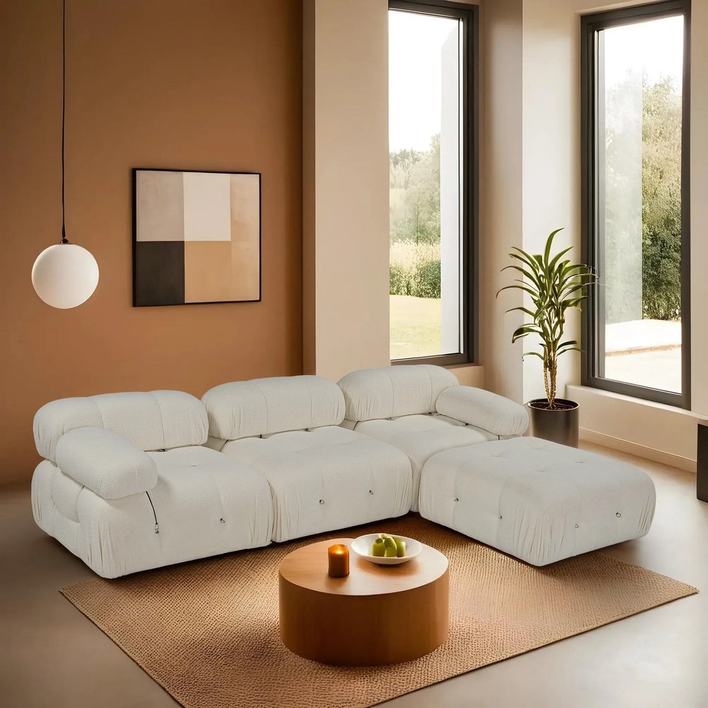 Sofá de Canto Bubble – Branco – 288 cm x 190 cm
