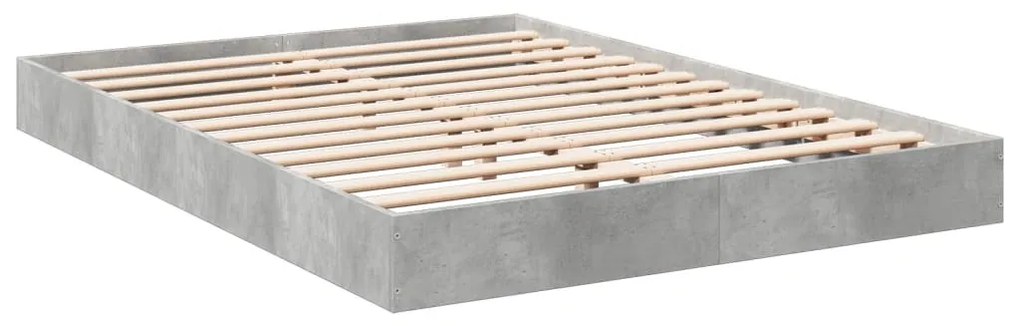 Estrutura de cama 120x190 cm derivados de madeira cinza cimento