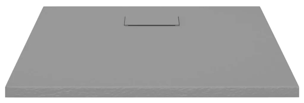 Base de chuveiro SMC 80x80 cm cinzento