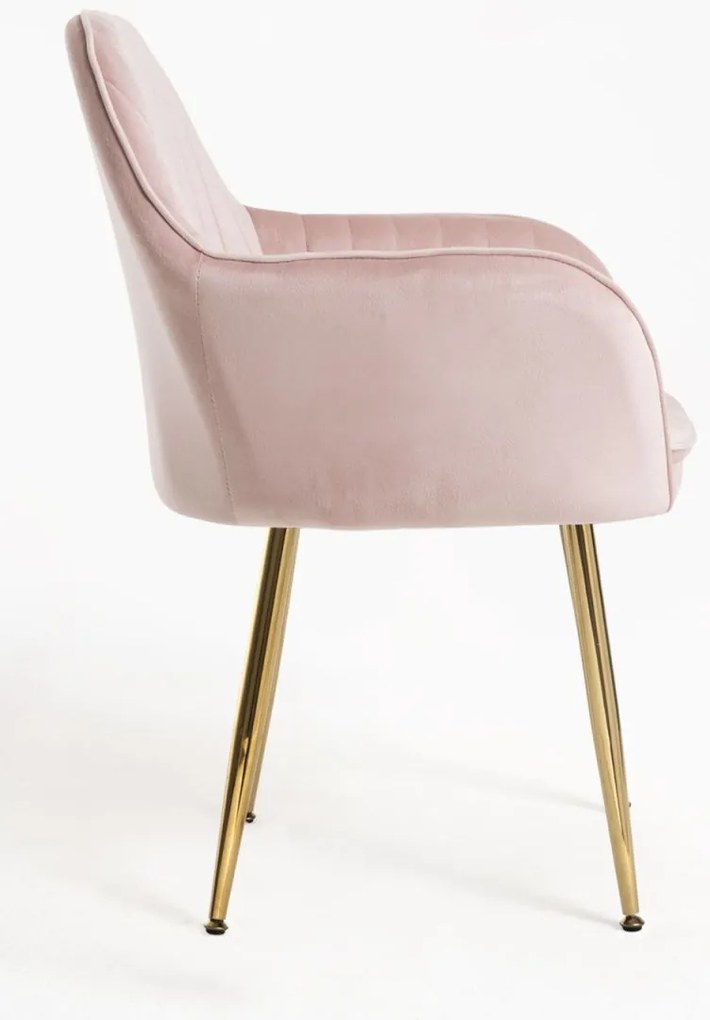 Pack 2 Cadeiras Chic Golden - Rosa