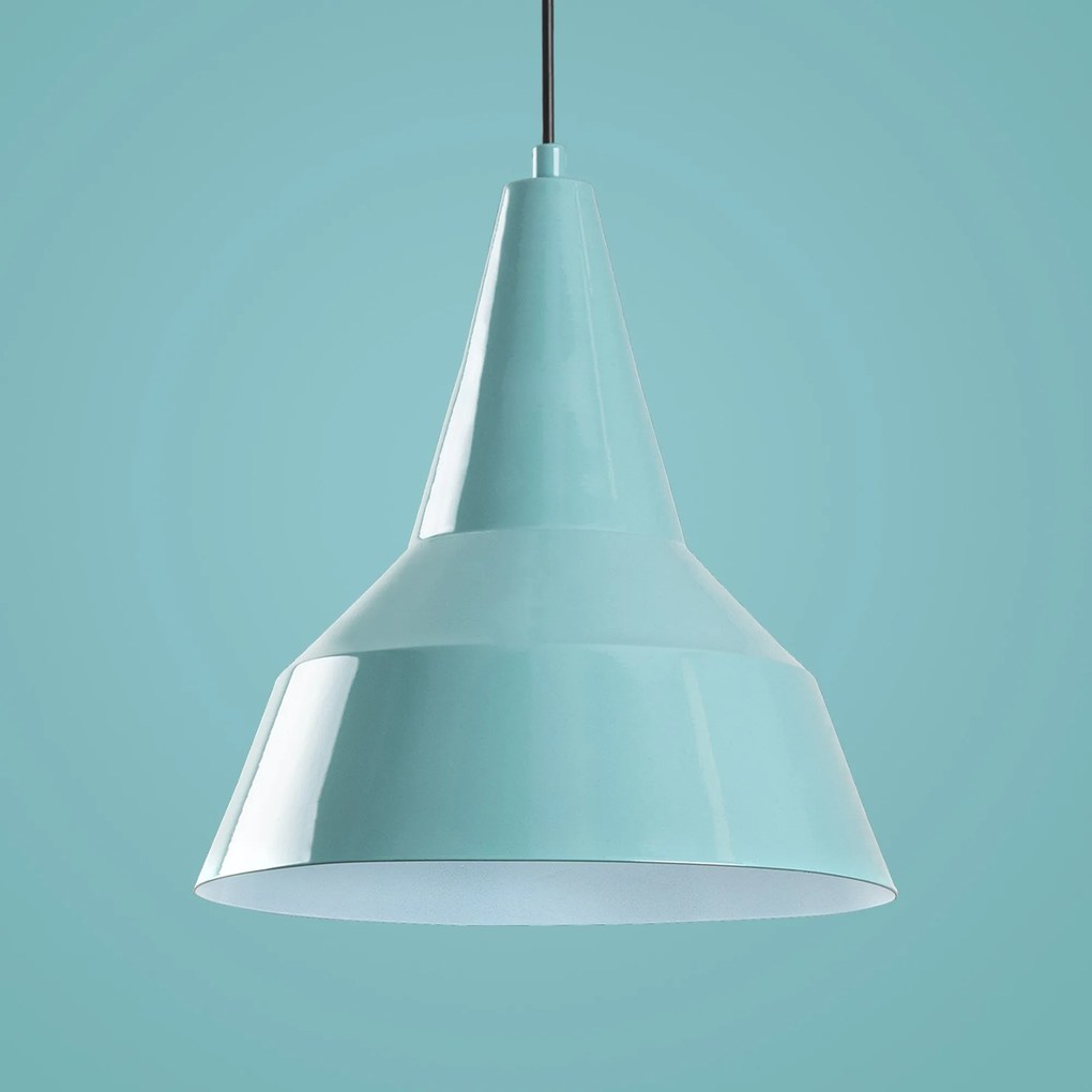 Candeeiro de Teto Saglam – Turquesa – Ø30 h:35 cm