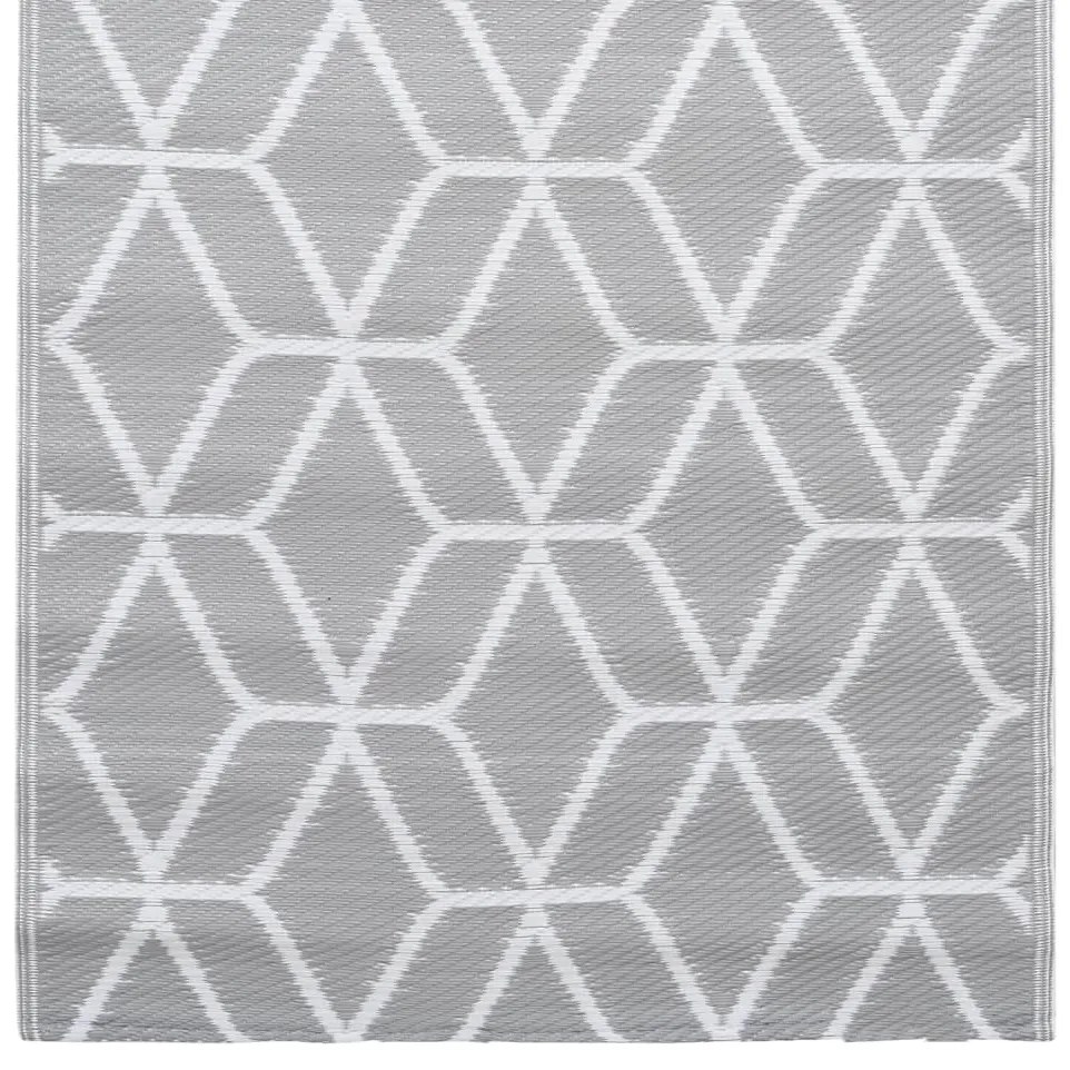 Tapete de exterior 190x290 cm ARAKIL PP cinzento