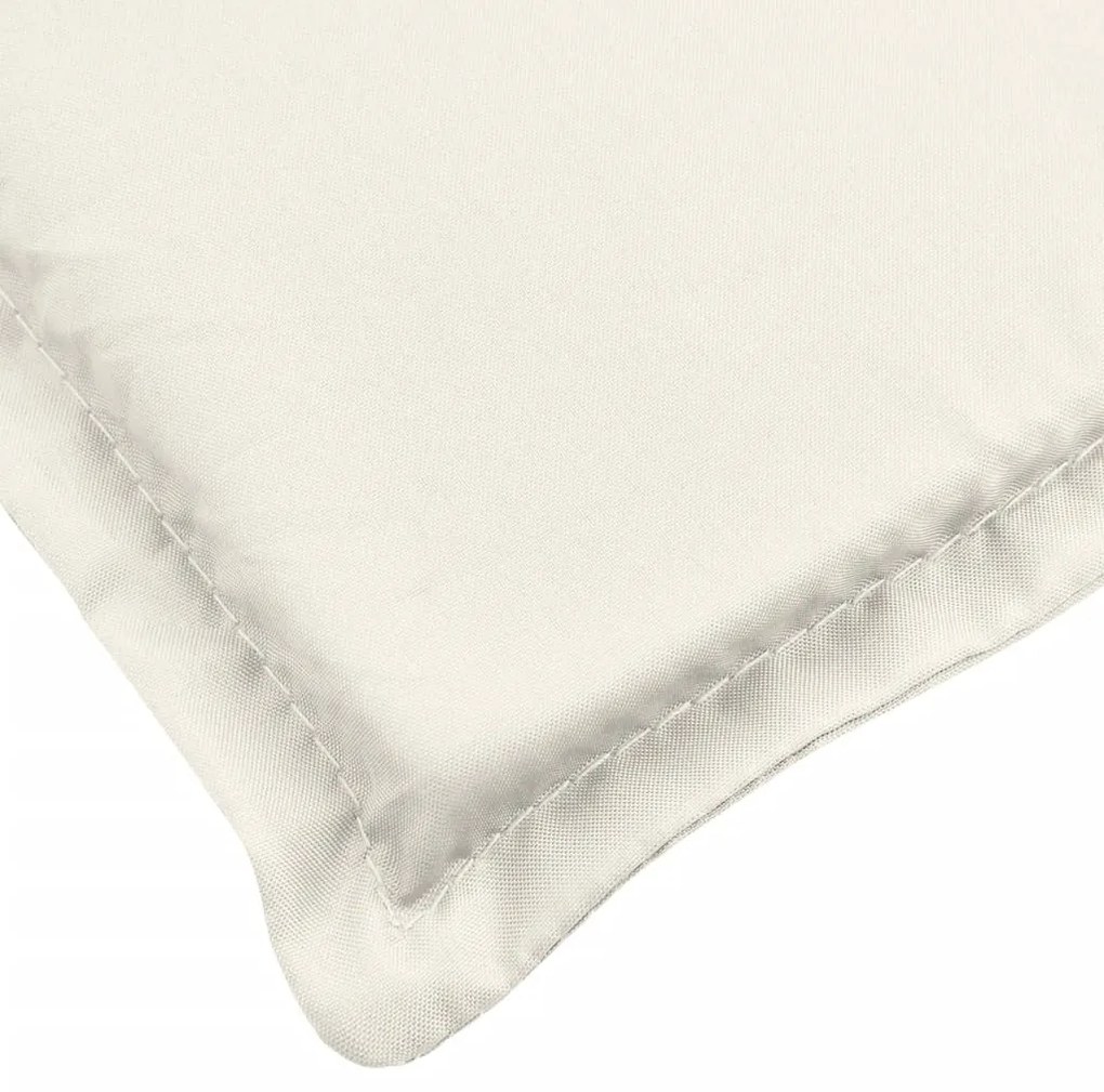 Almofadões para cadeiras altas 6 pcs mesclado tecido creme