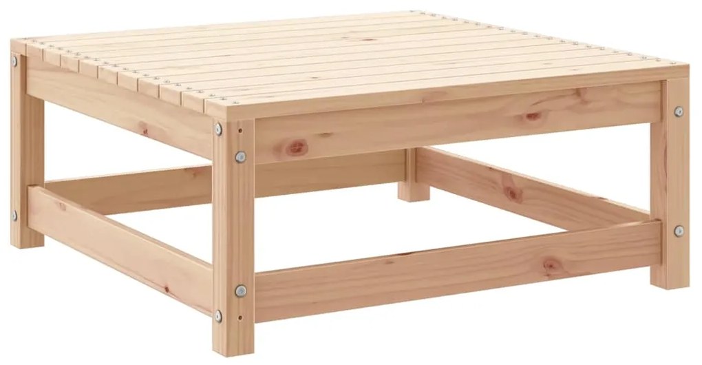 3 pcs conjunto lounge de jardim pinho maciço