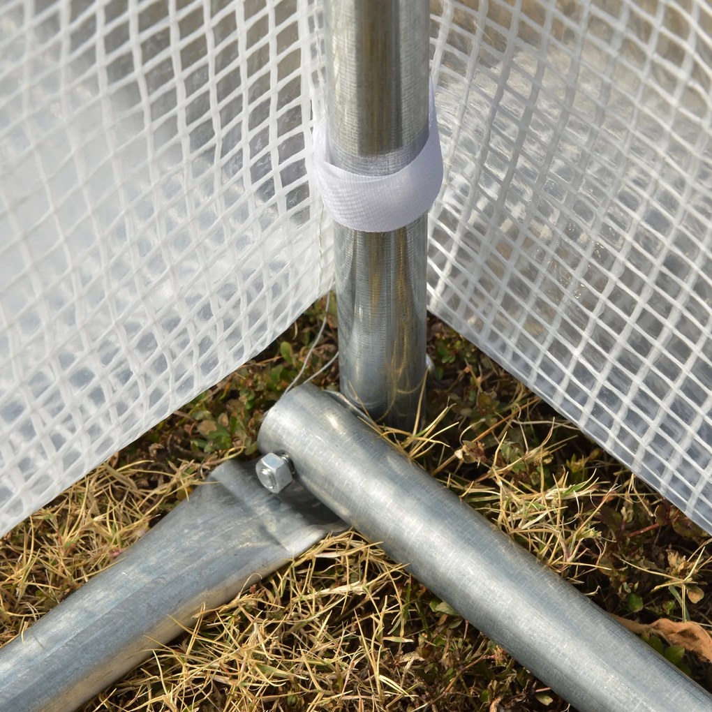 Estufa Tipo Túnel de Jardim 6x3x2m com Porta Enrolável 12 Janelas Cobe