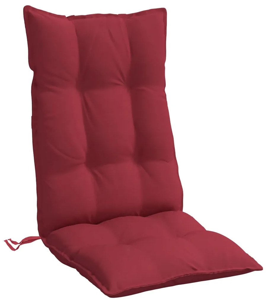 Almofadões p/ cadeira encosto alto 2 pcs oxford vermelho tinto