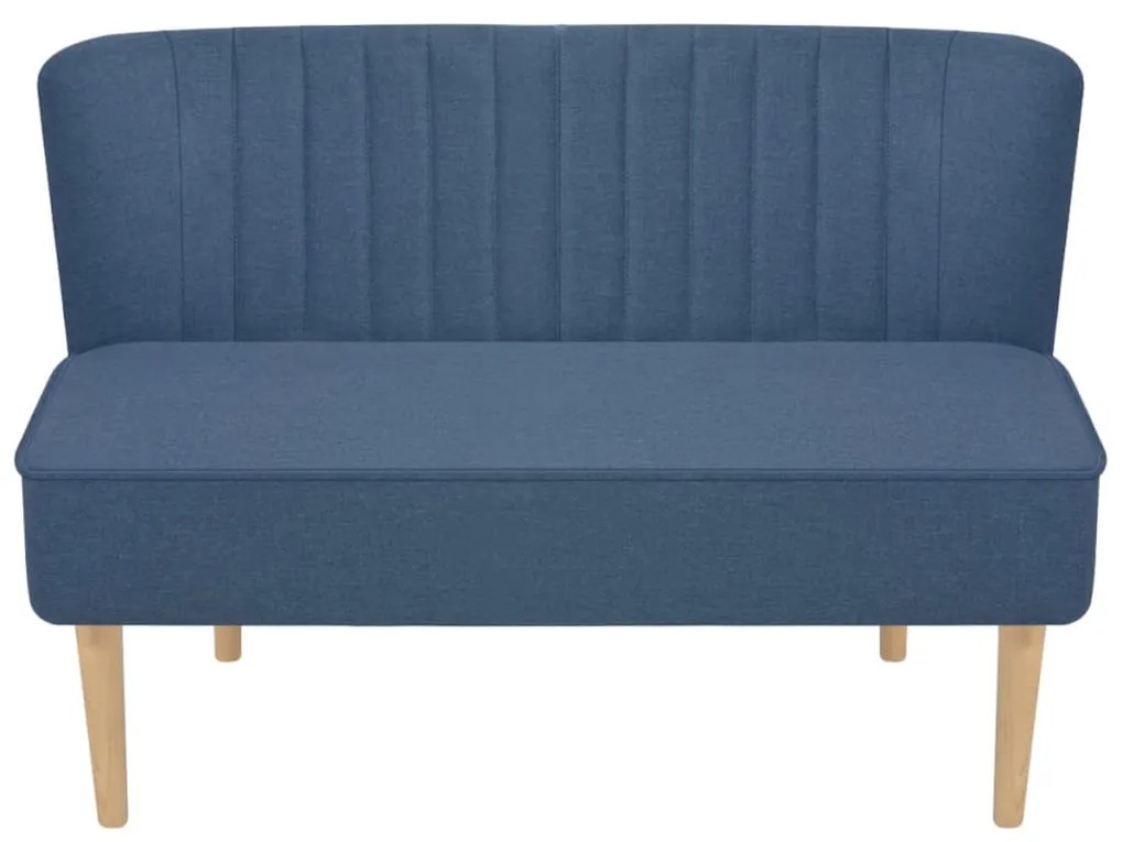 Sofá de tecido 117x55,5x77 cm azul