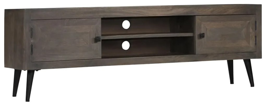 vidaXL Móvel de TV em madeira de mangueira maciça 140x30x45 cm