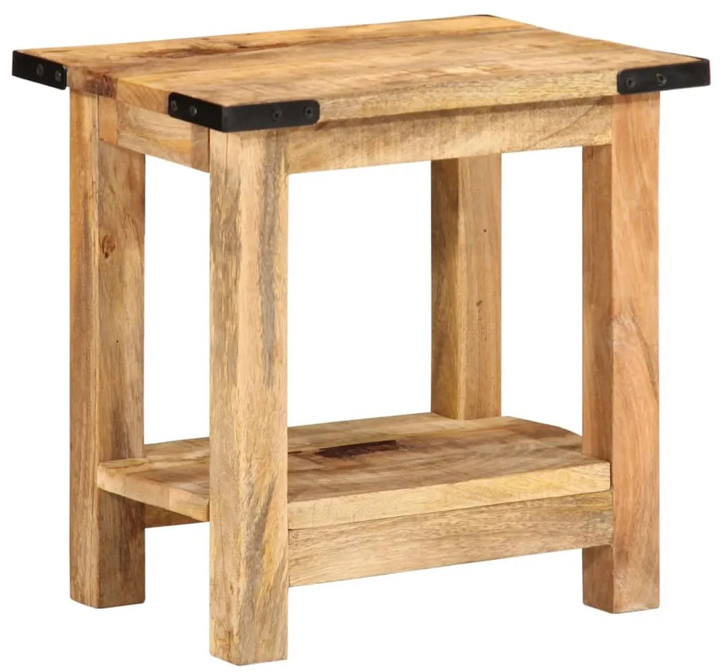 Mesa de apoio 40x30x40 cm madeira de mangueira áspera maciça