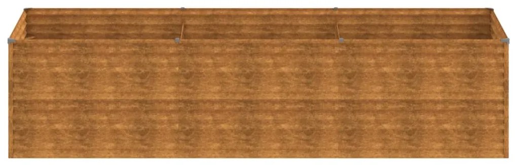 Canteiro elevado de jardim 290x100x69 cm aço corten
