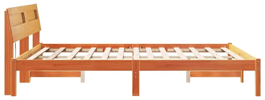 Estrutura da Cama Castanho-mel 160 x 200 cm