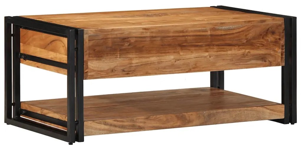 Mesa de centro 90x50x38 cm madeira de acácia maciça