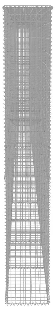 Muro gabião com tampas aço galvanizado 900x50x200 cm